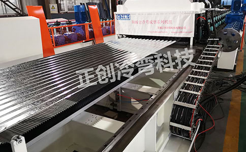 金屬波紋涵管生產線